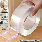 Double Sided Tape ,Removable Nano Tape for Poster Carpet Picture , Clear & Strong Adhesive Multipurpose Mounting Tape
