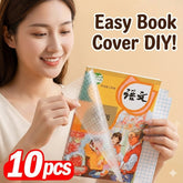 10 Pcs- Waterproof Self-Adhesive Transparent Book Cover