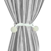 White (সাদা) Luxury Magnetic Curtain Tie Backs (2 পিস সেট)