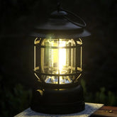 Rechargeable Retro Camping Lamp (Black Color)